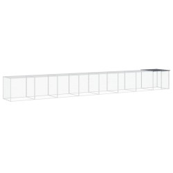 Poulailler avec toit anthracite 803x98x90 cm acier galvanisé 