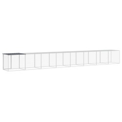 Poulailler avec toit anthracite 803x98x90 cm acier galvanisé 