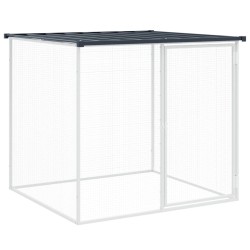 Poulailler avec toit anthracite 803x98x90 cm acier galvanisé 