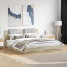 Cadre de lit sans matelas chêne sonoma 200x200 cm 