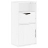 Meubles TV 5 pcs avec rangement ODDA blanc bois de pin massif 