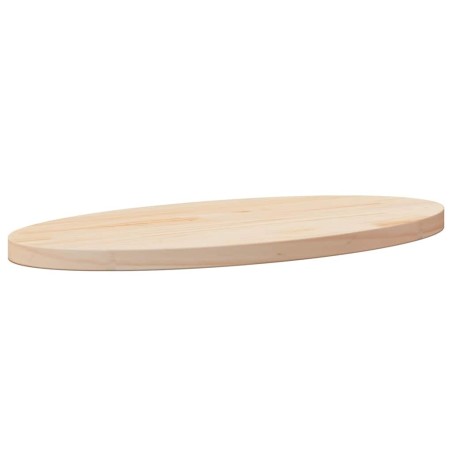 Dessus de table 60x30x2,5 cm bois de pin massif ovale 