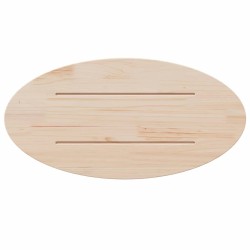 Dessus de table 60x30x2,5 cm bois de pin massif ovale 