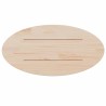 Dessus de table 60x30x2,5 cm bois de pin massif ovale 