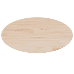 Dessus de table 60x30x2,5 cm bois de pin massif ovale 