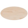 Dessus de table 60x30x2,5 cm bois de pin massif ovale 