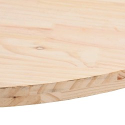 Dessus de table 60x30x2,5 cm bois de pin massif ovale 