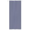 Écran de balcon Bleu et blanc 120x240 cm Tissu Oxford 
