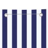 Écran de balcon Bleu et blanc 120x240 cm Tissu Oxford 
