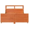 Cadre de lit sans matelas cire marron 140x200cm bois pin massif 