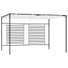 Belvédère avec auvent rétractable 3x4x2,3 m Crème 180 g/m² 