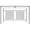Belvédère avec auvent rétractable 3x4x2,3 m Crème 180 g/m² 