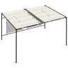 Belvédère avec auvent rétractable 3x4x2,3 m Crème 180 g/m² 