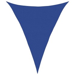 Voile d'ombrage 160 g/m² triangulaire bleu 4x5x5 m PEHD 