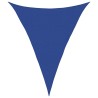 Voile d'ombrage 160 g/m² triangulaire bleu 4x5x5 m PEHD 