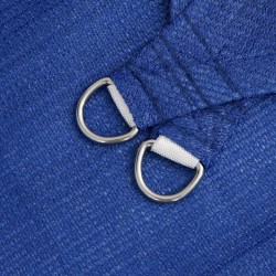 Voile d'ombrage 160 g/m² triangulaire bleu 4x5x5 m PEHD 