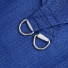 Voile d'ombrage 160 g/m² triangulaire bleu 4x5x5 m PEHD 