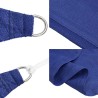 Voile d'ombrage 160 g/m² triangulaire bleu 4x5x5 m PEHD 