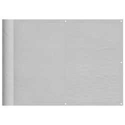 Écran de balcon gris clair 75x700 cm 100% polyester oxford 