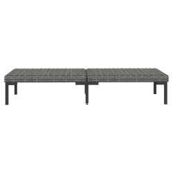Salon de jardin 5 pcs avec coussins Résine tressée Gris foncé 
