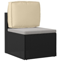 Coussin de palette pour dossier Beige 50x40x12 cm en tissu Oxford 