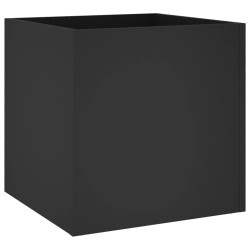 Jardinière noir 40x40x40 cm bois d'ingénierie 
