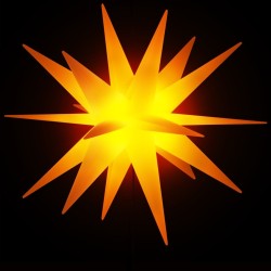 Lumière de Noël avec piquet LED pliable jaune 57 cm 
