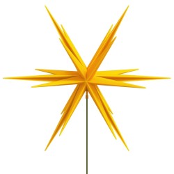 Lumière de Noël avec piquet LED pliable jaune 57 cm 