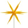 Lumière de Noël avec piquet LED pliable jaune 57 cm 