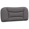 Lit avec matelas gris 90x190 cm similicuir 