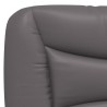 Lit avec matelas gris 90x190 cm similicuir 