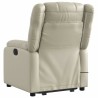 Fauteuil inclinable de massage Crème Similicuir 