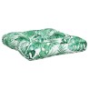 Coussins de palette lot de 2 motif de feuilles tissu 