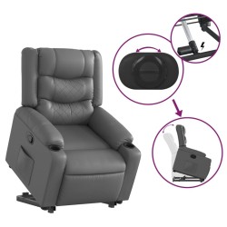 Fauteuil inclinable Gris Similicuir 