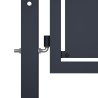 Portail de jardin Acier 350 x 75 cm Anthracite 