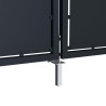 Portail de jardin Acier 350 x 75 cm Anthracite 