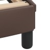 Lit avec matelas marron 200x200 cm similicuir 
