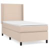 Sommier à lattes de lit avec matelas Cappuccino 90x190 cm 