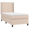 Sommier à lattes de lit avec matelas Cappuccino 90x190 cm 