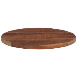 Dessus de table Ø 40x2,5 cm rond bois massif de récupération 