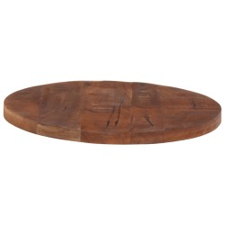 Dessus de table Ø 40x2,5 cm rond bois massif de récupération 