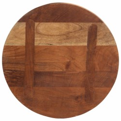 Dessus de table Ø 40x2,5 cm rond bois massif de récupération 