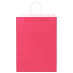 Sacs en papier 50 pcs avec poignées rose 32x17x44 cm 