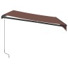 Auvent manuel rétractable marron 300x250 cm 