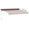 Auvent manuel rétractable marron 300x250 cm 