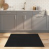 Tapis carré noir 100x100 cm bambou 