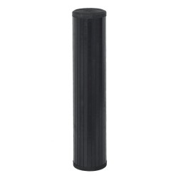 Tapis carré noir 100x100 cm bambou 