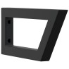 Supports d'étagères pour lavabo 2 pcs noir trapèze acier 