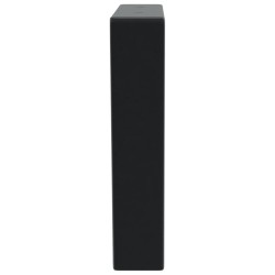 Supports d'étagères pour lavabo 2 pcs noir trapèze acier 