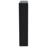 Supports d'étagères pour lavabo 2 pcs noir trapèze acier 